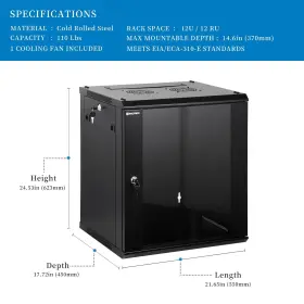 974421601020 RACKPATH Performance Wall Mount Server Cabinet #2