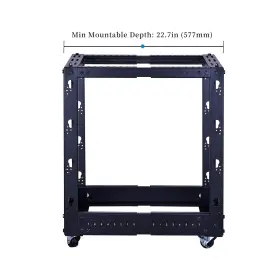 974421604007 RACKPATH Frame Server Rack Post Caste #3