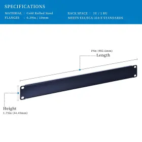 974421606230 RACKPATH Blank Rack Mount Panel Spacer Pack #2