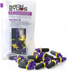 711181094794 RACKSTUDS Server Rack Screws Cage Nut Purp