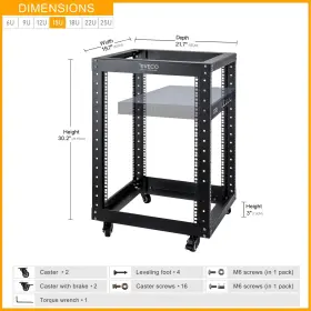750834078019 RIVECO Server Rack Floor Frame Wheels Post #3
