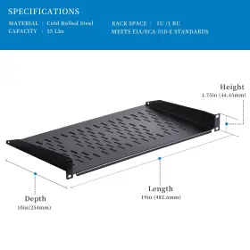 974421605134 RP RACKPATH Cantilever Rack Shelf Rackmount #2