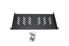 300818 SATMAXIMUM Vented Server Shelf Lip Rack Mount Tray