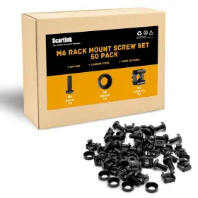 445014360390 SCARTINK Pack Rack Mount Cage Nuts Screws Square