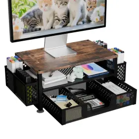 58593 SIMPLE TRENDING Desk Organizers Tier Monitor Stand
