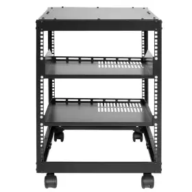 Skyshalo 711181894844 12u Server Rack Steel Household Shelving Unit Wall Mount Design 2-rack Shelf 4-c
