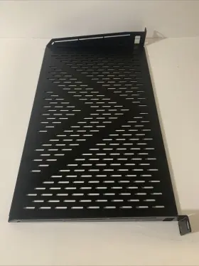 617576259826 SOUNDTOWN Vented Rack Mount Cantilever Shelf