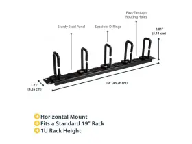 Cablmanagerh STARTECH Com Server Rack Cable Management Panel