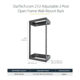 RACK21U20WALLOA STARTECH Wall Mount Network Rack Frame #3