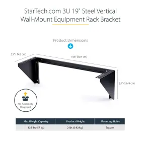 001910338436 STARTECH Com Wall Mount Patch Panel Bracket #2