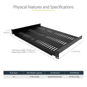 065030893695 STARTECH Com Server Rack Shelf Vented Mount Tray #3