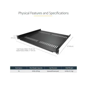 CABSHELF116V2PK STARTECH Com Server Rack Shelf Vented Mount #2