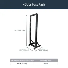 783627458811 STARTECH Com Mobile Frame Server Rack Post Cas #2