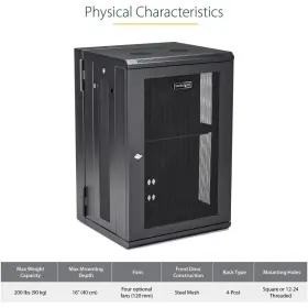 RK1820WALHM STARTECH Com Wall Mount Server Rack Cabinet #3