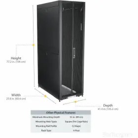 RK4242BK24 STARTECH Com Server Rack Cabinet Enclosure Network #3