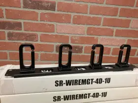 SR-WIREMGT-4D-1U RACK Wire Management Plate Rings #2