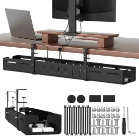 Sureup9 Su-metal-01 Under Desk Cable Management Tray Expandable 25.2 Inch 38.6 Heavy Duty C