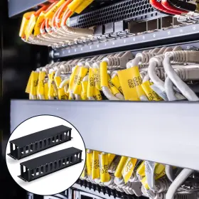 445020887843 TAIYIN Pack Horizontal Mount Cable Management #2