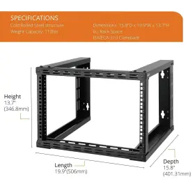 11130201 TECMOJO Wall Mount Network Rack Frame Server Data #2