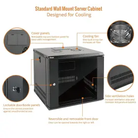 810116260010 TECMOJO Wall Mount Server Cabinet Network Rack #3