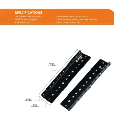 810116260515 TECMOJO Rack Screws Mount Steel Rail #2