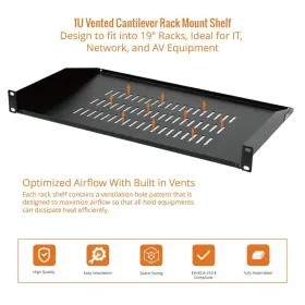 810116260638 TECMOJO Server Rack Mount Shelfvented Cantilever #3