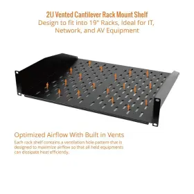 810116260720 TECMOJO Cantilever Server Rack Shelf Mount #3