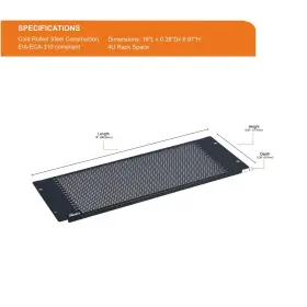 Parent-blankpanel TECMOJO Blank Panel Rack Mount Plate Server #2