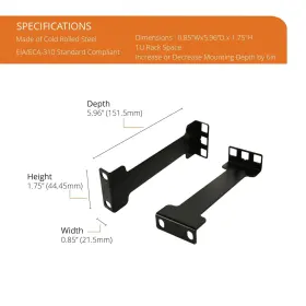 810116261253 TECMOJO Server Rack Extender Taa Recessed Recess #2