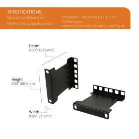 810116261260 TECMOJO Server Rack Extender Taa Recessed Recess #2