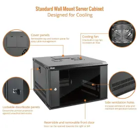 810116262830 TECMOJO Wall Mount Server Cabinet Network Rack #3