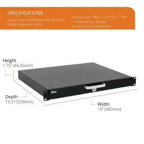 810116262847 TECMOJO Rack Drawer Mount Network Server #2