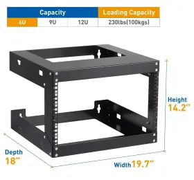 792136304168 TEDGETAL Wall Mount Rack Frame Server Network #2