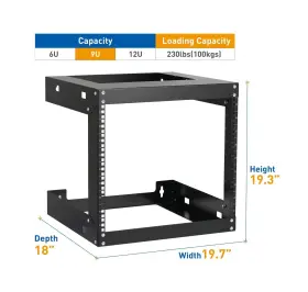 792136304175 TEDGETAL Wall Mount Rack Frame Server Post Net #2