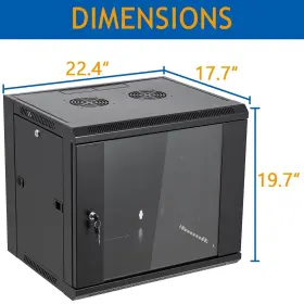 792136304281 TEDGETAL Wall Mount Server Cabinet Network Rack #2