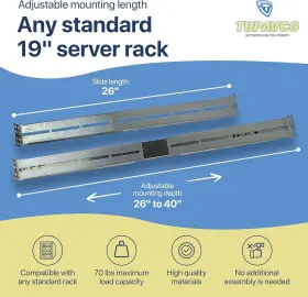 638362930224 TUPAVCO Rackmount Sliding Rails Chassis Kit #3