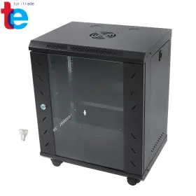 TR88174 TURITRADE Server Cabinet Locking Tempered Glass Door