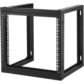 Uimoso Spt-505-09 9u Wall-mounted Open Frame Server Rack 150 Lbs Capacity Black