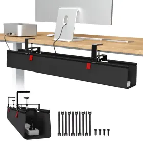 UN1174 UNIVIVI Drill Desk Cable Management Tray Cord Table