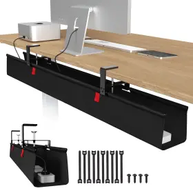 UN1245 UNIVIVI Drill Desk Cable Management Tray Cord Table
