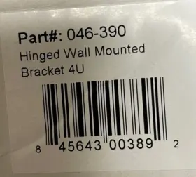 046-390 VERTICAL CABLE Hinged Wall Bracket #3