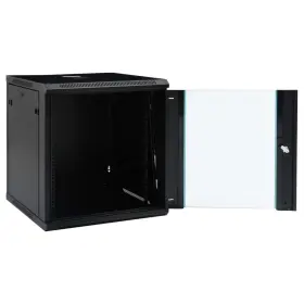 Vidaxl 30167 Network Cabinet 12u Wall Mounted With Glass Door 19 Inch Ip20