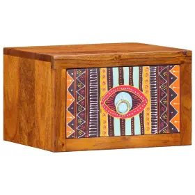 4016518 VIDAXL Bedside Cabinet Drawer Solid Acacia Wood