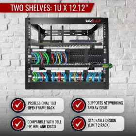 310003876176 VIVLLY Frame Rack Networking Servers Audio Video #2