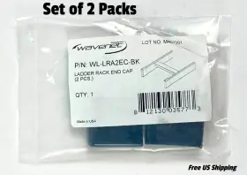 WL-LRA2EC-BK WAVENET Ladder Rack End Cap Set
