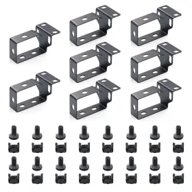 762715245199 WIKROCK Pack Metallic Cable Manager Ring Hooks