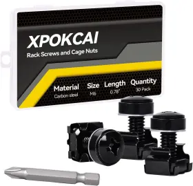 313032930925 XPOKCAI Rack Mount Screws Cage Nuts Server Audio