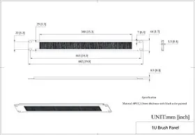 YB-CMB1U5PC YOUBANG Pack Horizontal Rack Mount Cable Panel #3