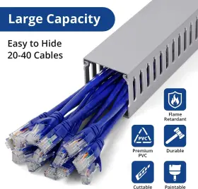 445056053045 ZHIYO Server Rack Cable Management Duct Raceway #3