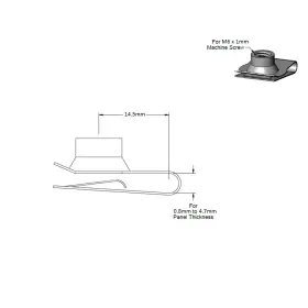 ZHOUSHI-0029-35 ZHOUSHI WORLD Steel Clip Nut Fasteners #2